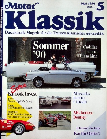 Deckblatt Motor Klassik (05/1990)